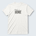 WOLVES HOME white 100% cotton crew neck t-shirt with black text graphic. Regular unisex fit.